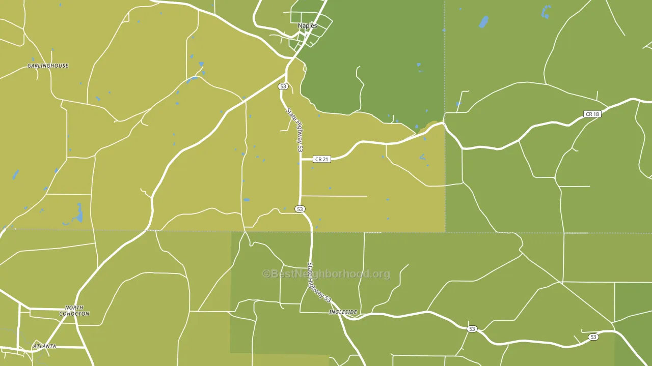 Ingleside, NY block-group voter-turnout map