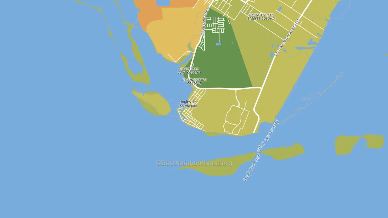 Ingleside on the Bay, TX block-group voter-turnout map