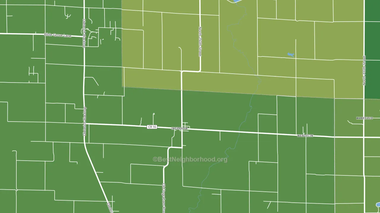 Ingraham, IL block-group voter-turnout map
