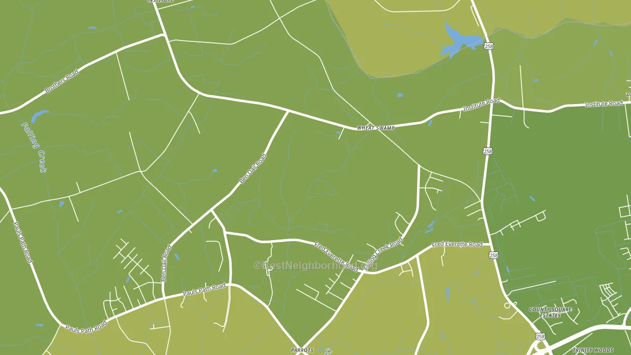 Institute, NC block-group voter-turnout map