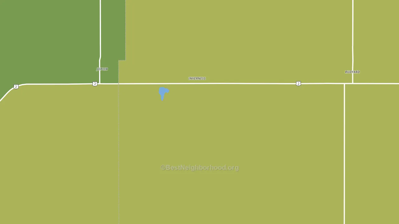 Inverness, MT block-group voter-turnout map