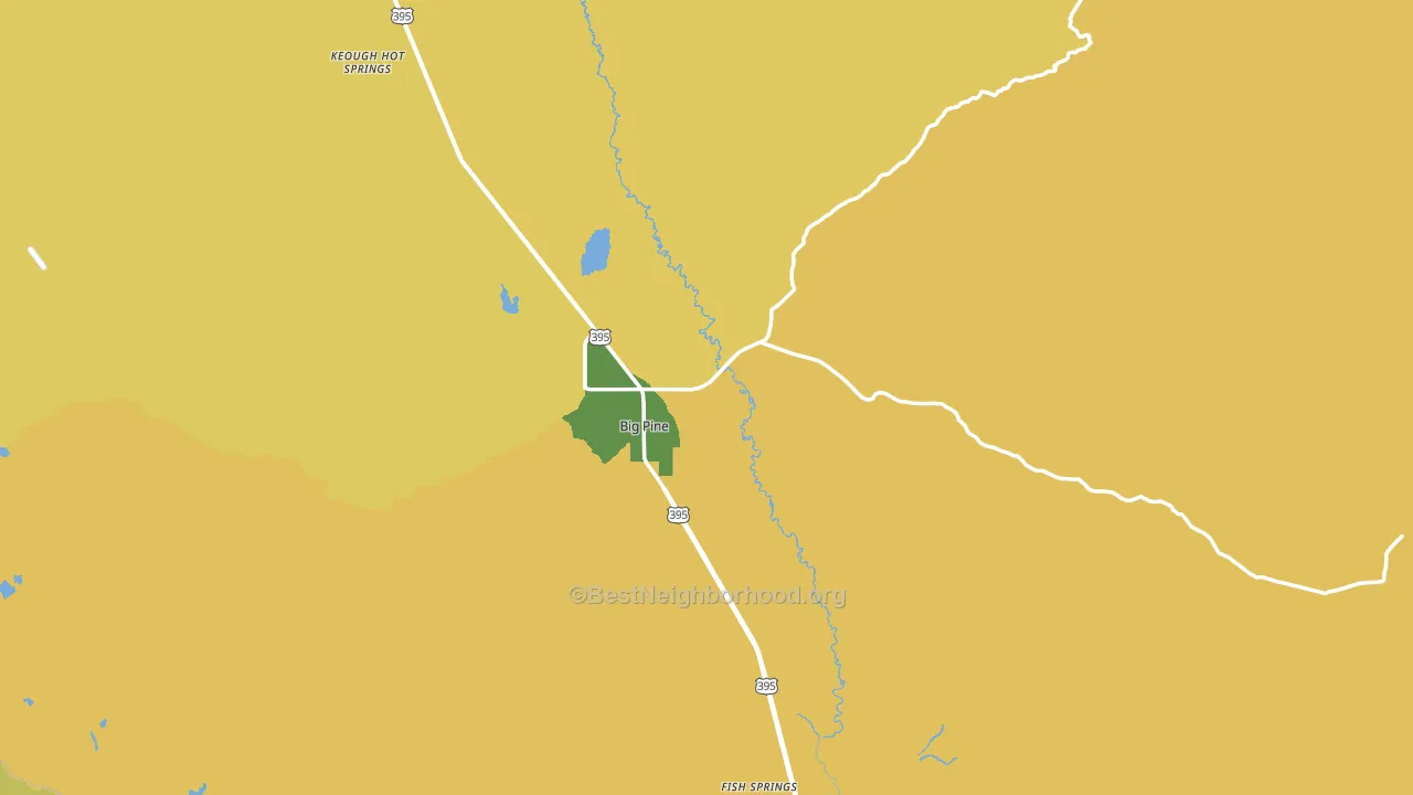 Inyo County, CA block-group voter-turnout map