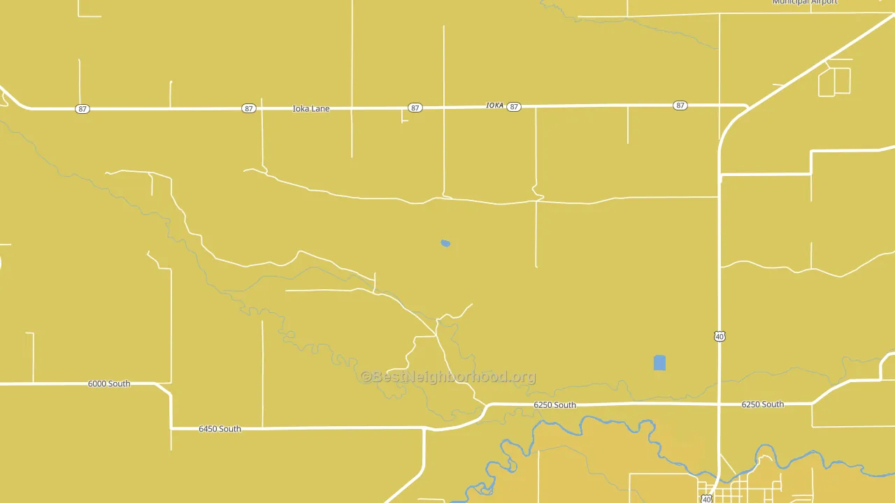 Ioka, UT block-group voter-turnout map
