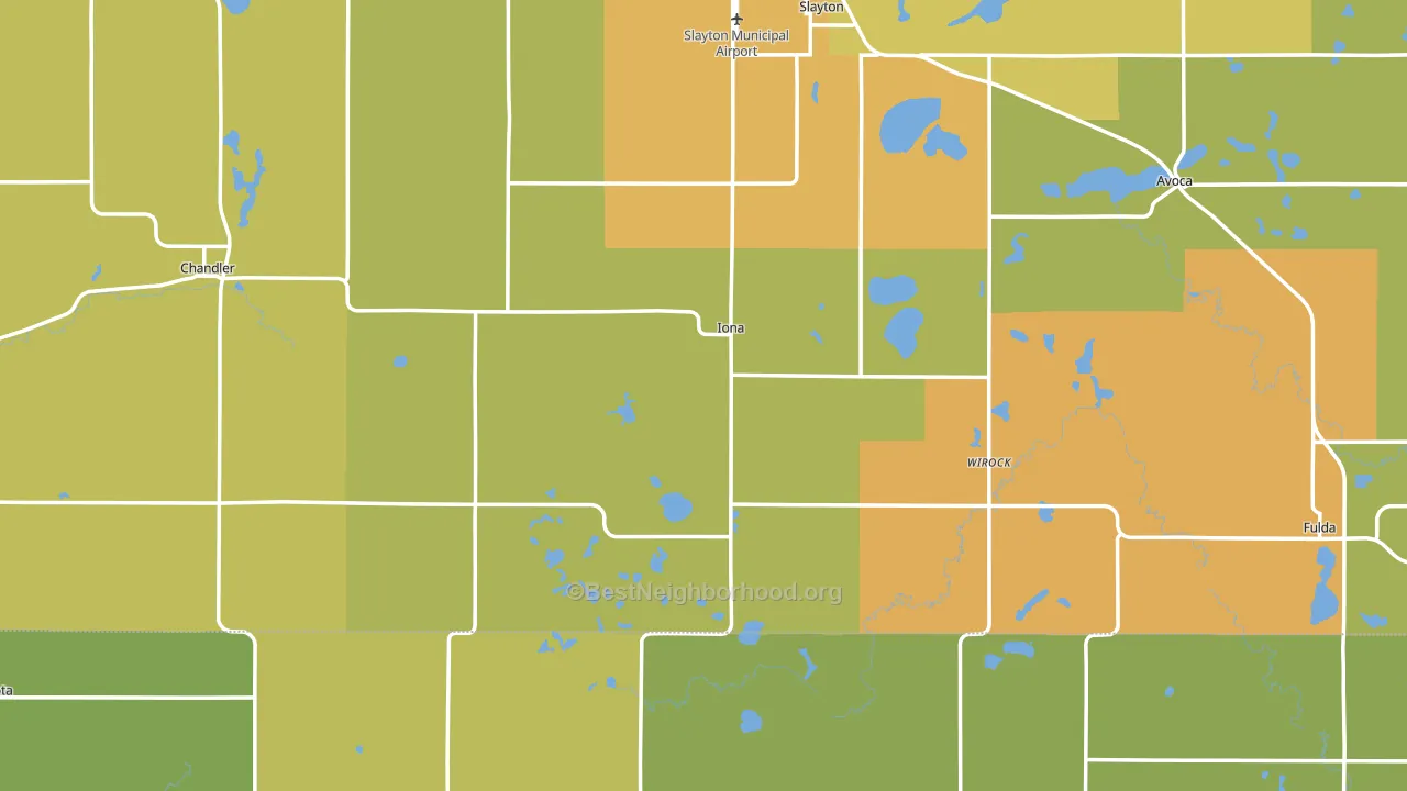 Iona, MN block-group voter-turnout map
