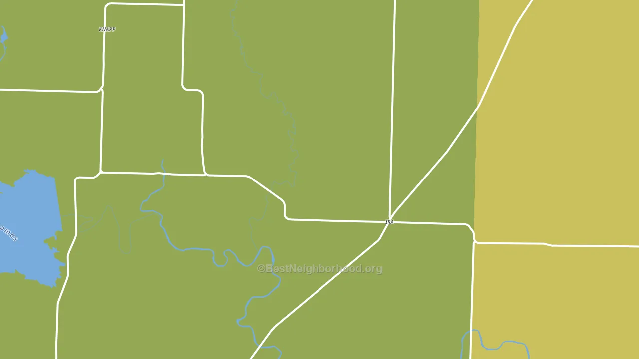 Ira, TX block-group voter-turnout map