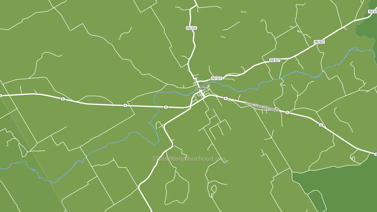 Iredell, TX block-group voter-turnout map