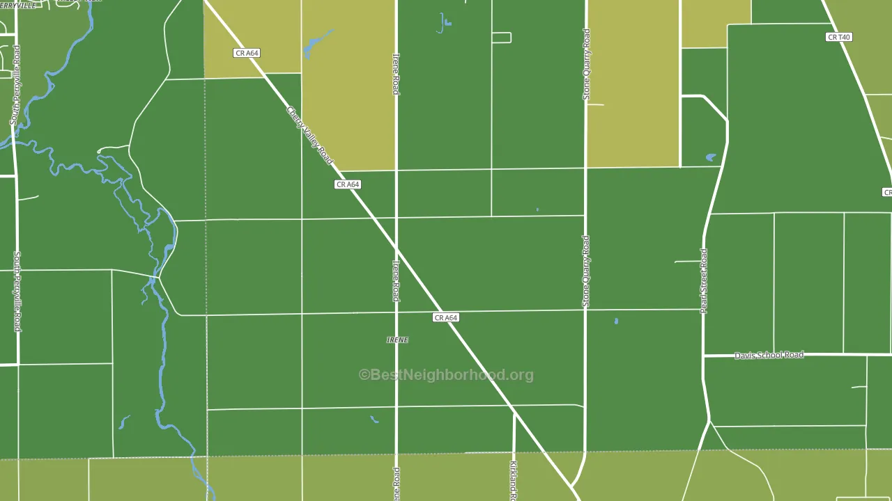 Irene, IL block-group voter-turnout map