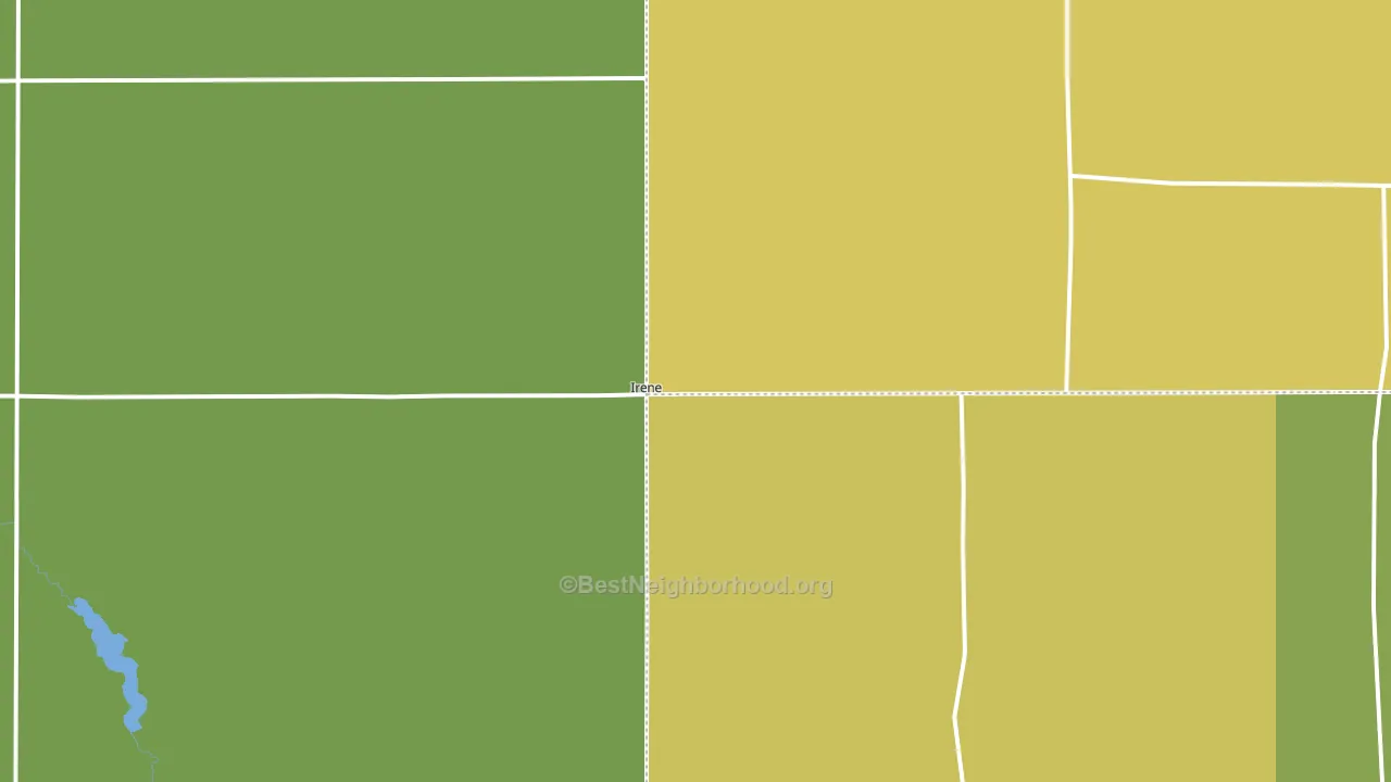 Irene, SD block-group voter-turnout map