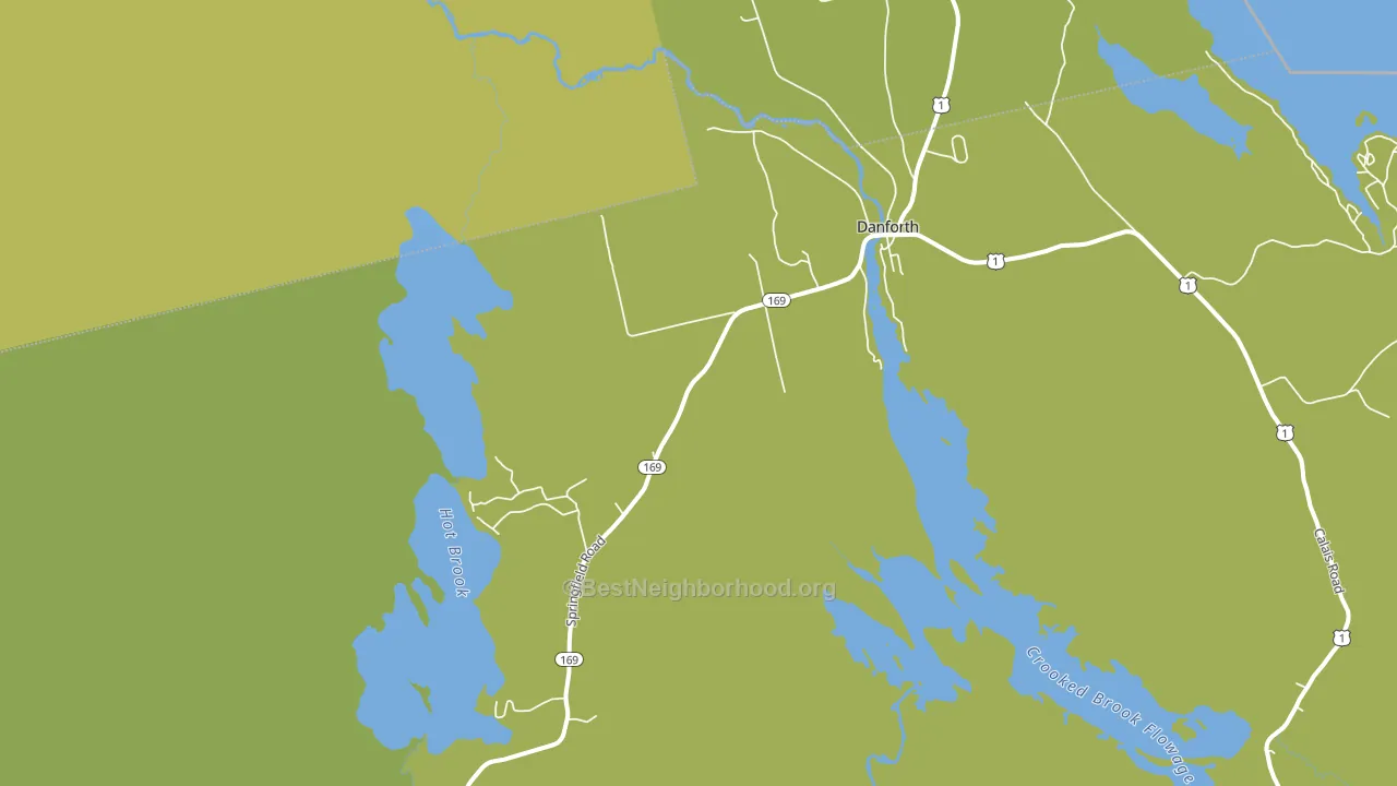 Irish Settlement, ME block-group voter-turnout map