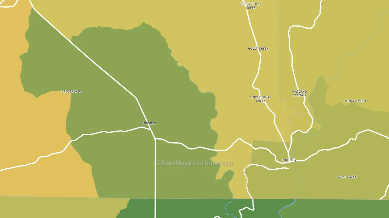 Iron City, TN block-group voter-turnout map