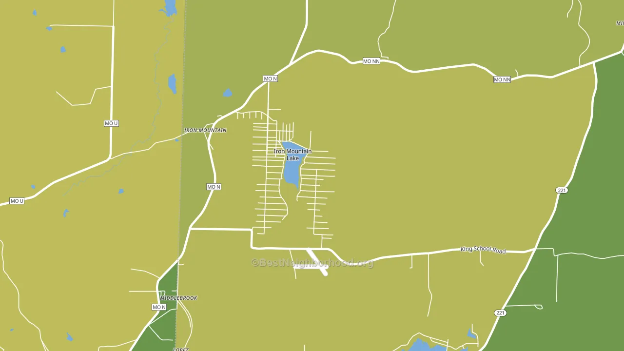 Iron Mountain Lake, MO block-group voter-turnout map