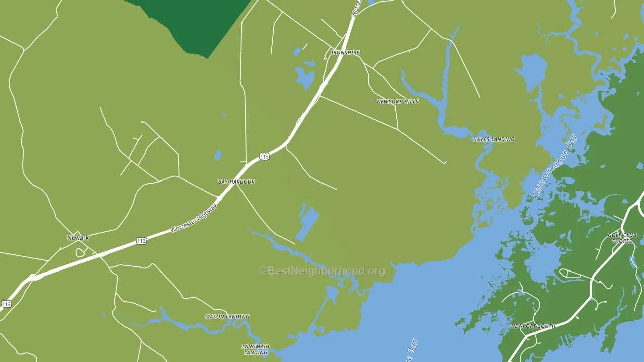 Ironshire, MD block-group voter-turnout map