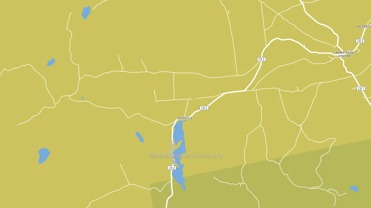 Ironville, NY block-group voter-turnout map
