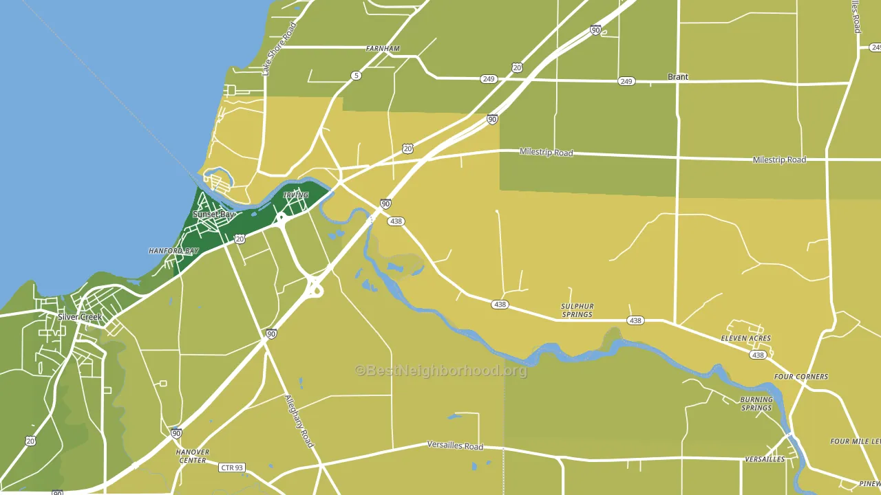 Irving, NY block-group voter-turnout map