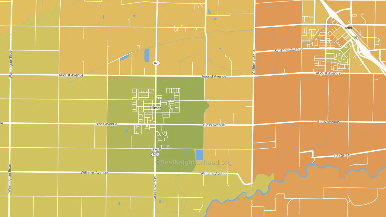 Irwin, CA block-group voter-turnout map