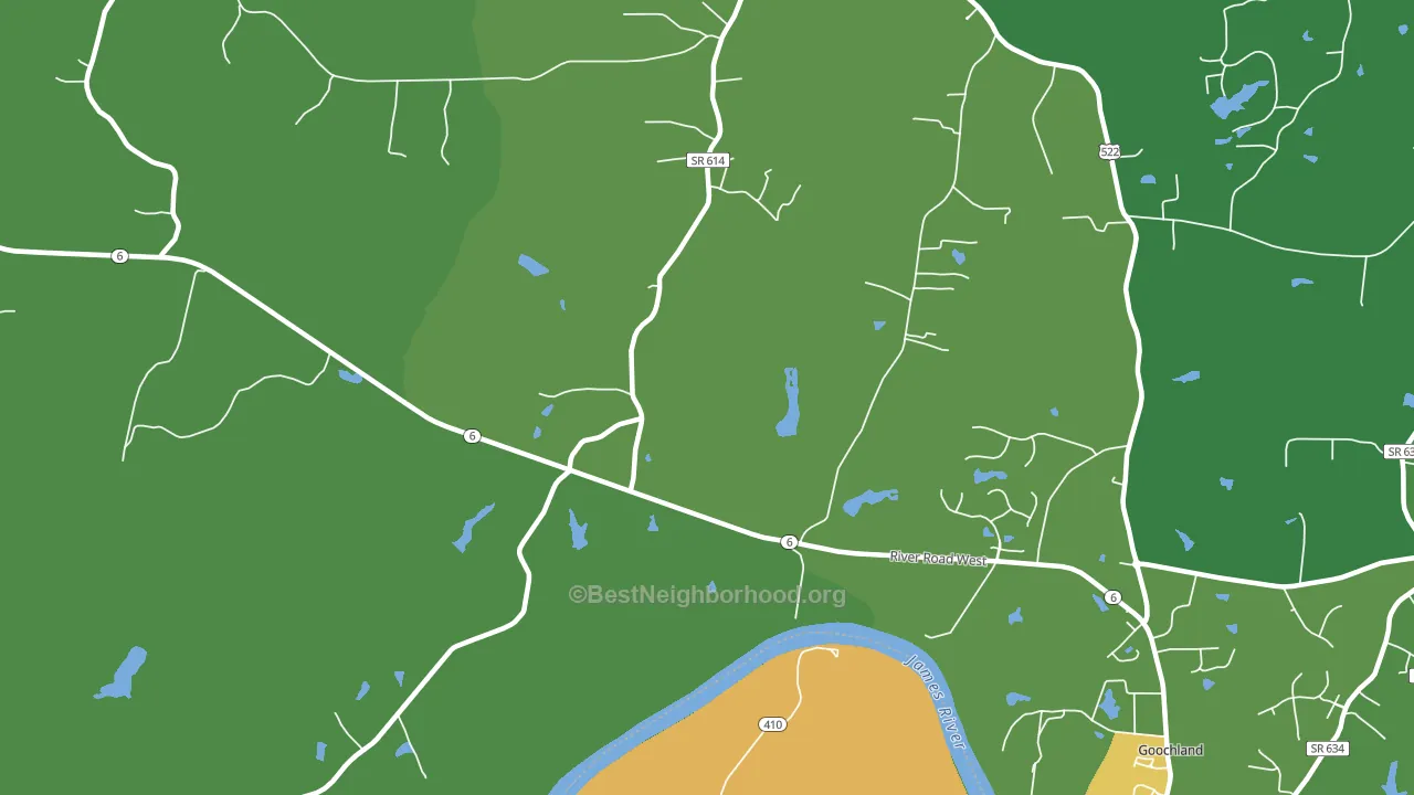 Irwin, VA block-group voter-turnout map