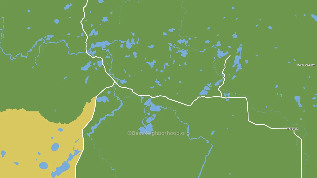 Isabella, MN block-group voter-turnout map
