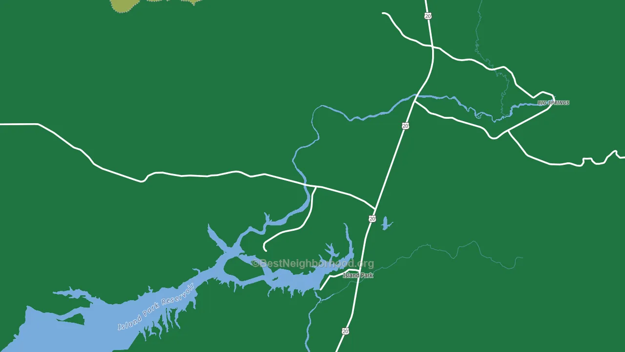 Island Park, ID block-group voter-turnout map