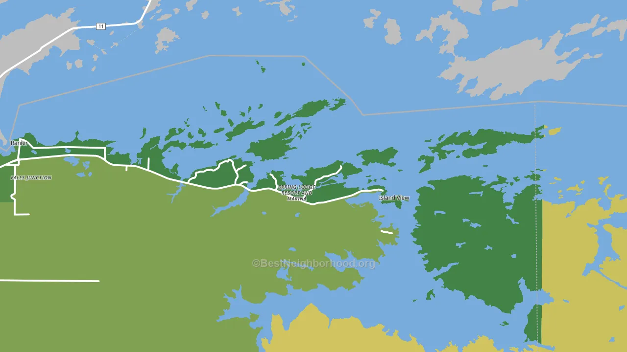 Island View, MN block-group voter-turnout map