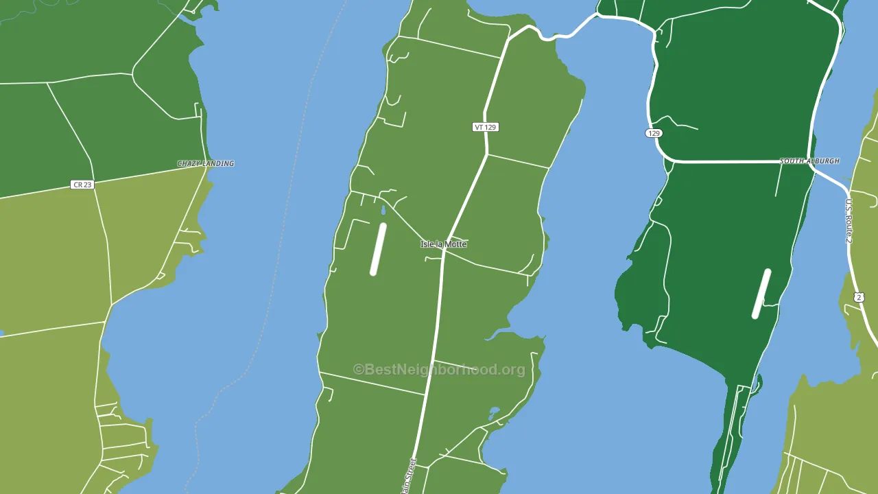 Isle La Motte, VT block-group voter-turnout map
