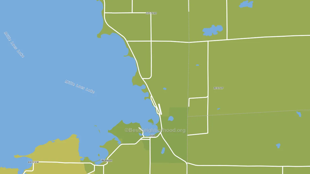 Isle, MN block-group voter-turnout map