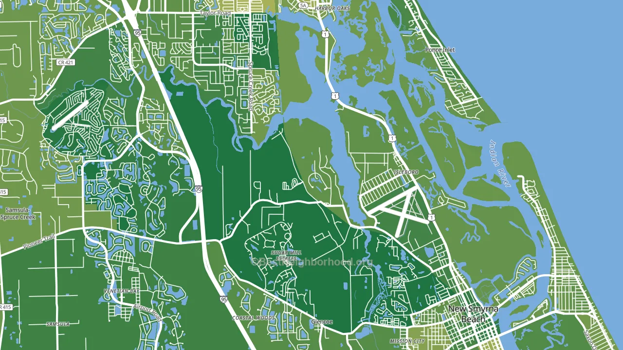 Isleboro, FL block-group voter-turnout map