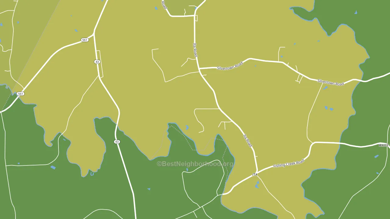 Ita, NC block-group voter-turnout map