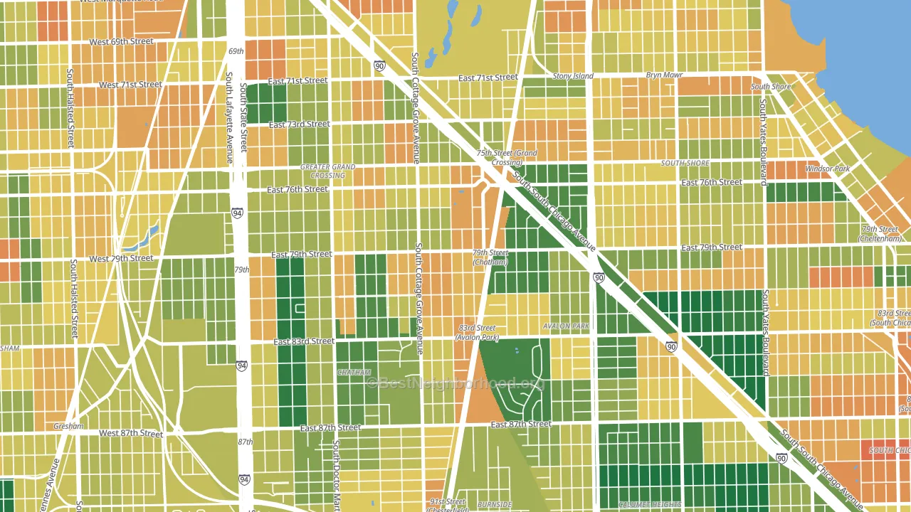 Italian Bowery, Chicago, IL block-group voter-turnout map