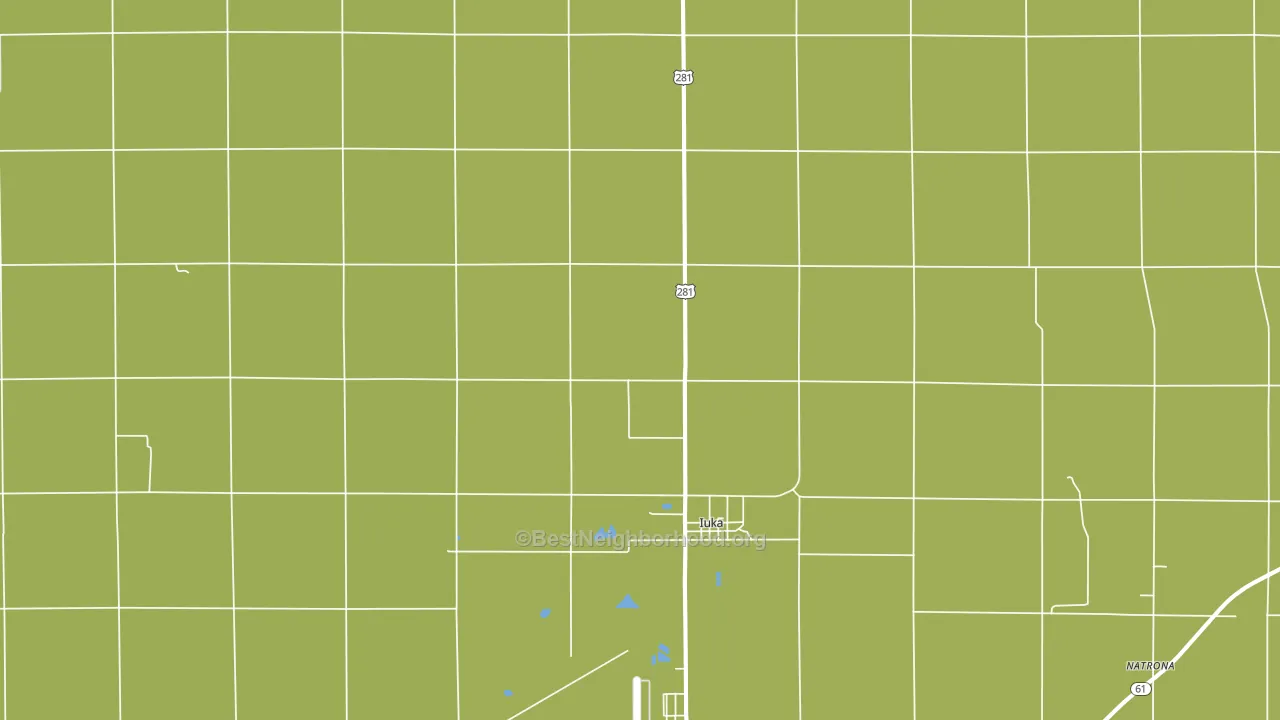 Iuka, KS block-group voter-turnout map