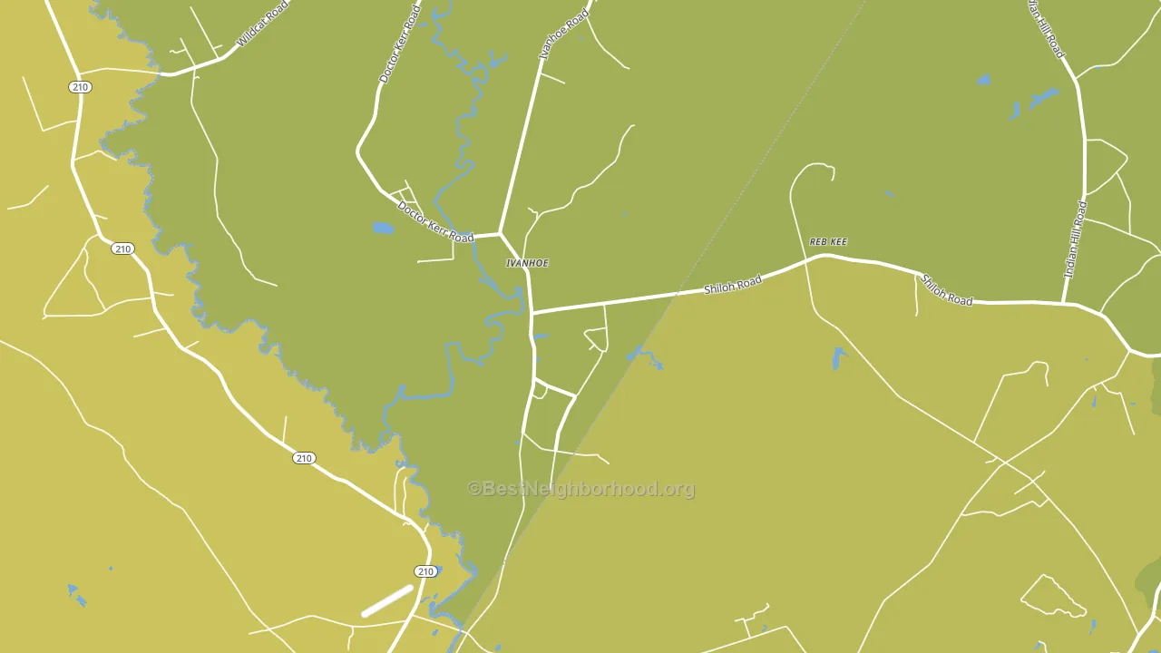 Ivanhoe, NC block-group voter-turnout map
