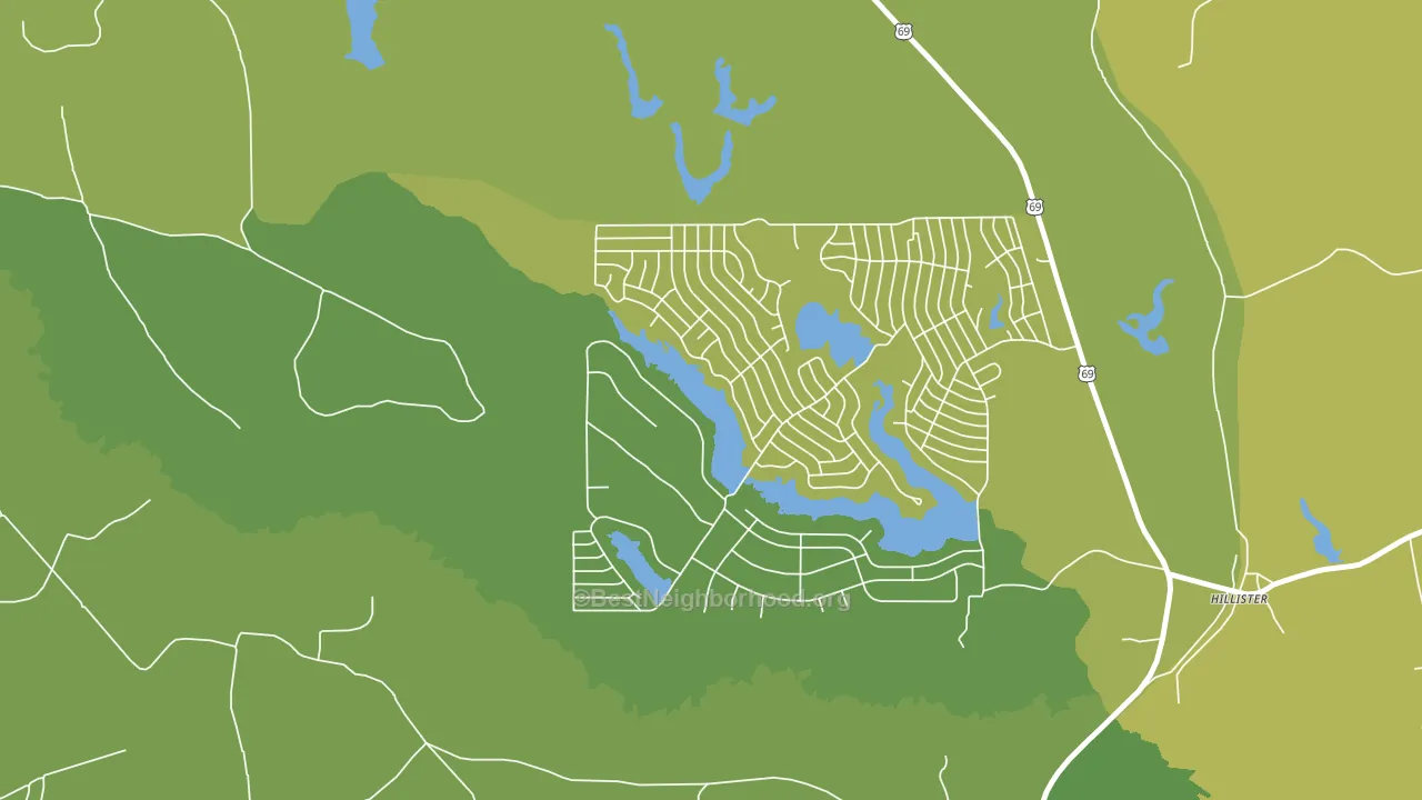 Ivanhoe North, TX block-group voter-turnout map