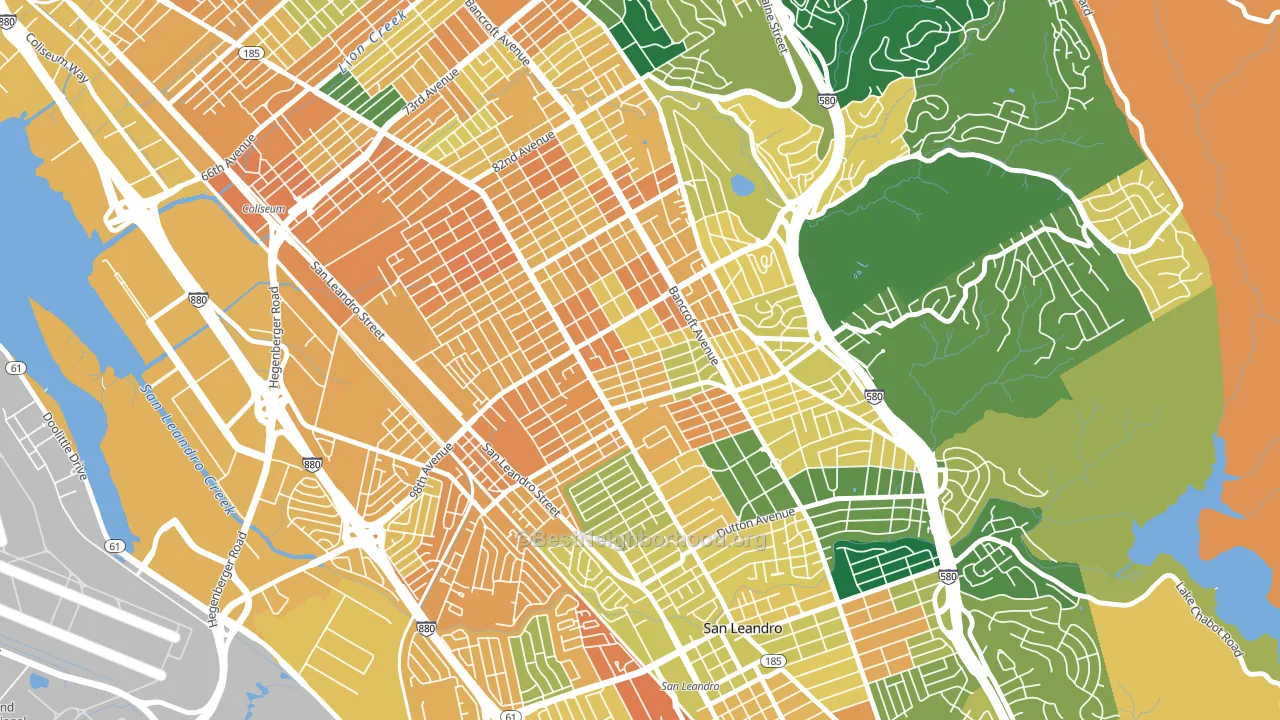 Iveywood, Oakland, CA block-group voter-turnout map