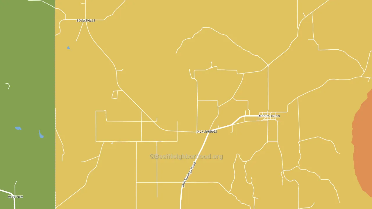 Jack Springs, AL block-group voter-turnout map