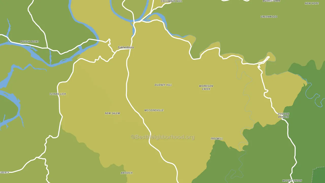 Jackson County, TN block-group voter-turnout map