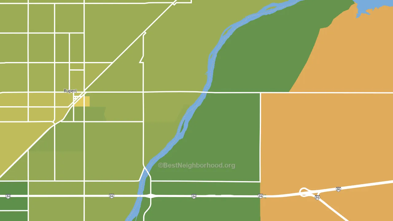 Jackson, ID block-group voter-turnout map