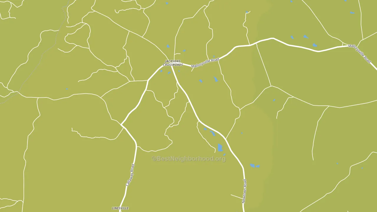 Jacksons Crossroads, GA block-group voter-turnout map