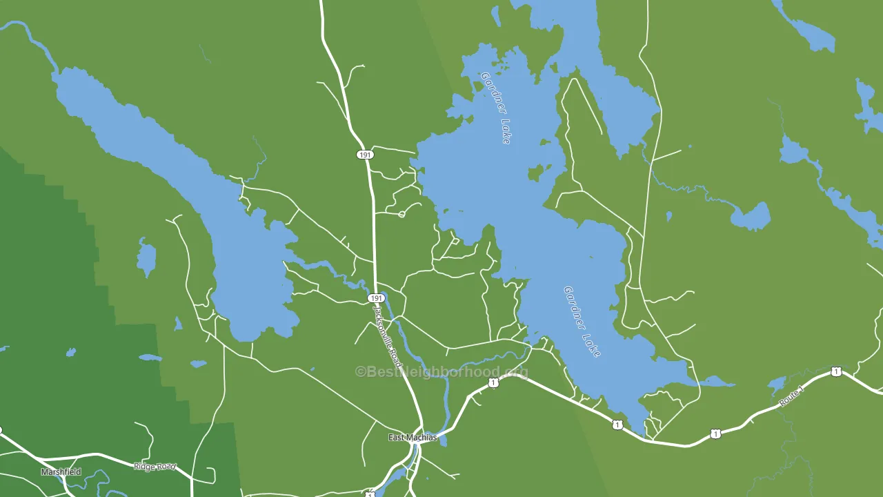 Jacksonville, ME block-group voter-turnout map