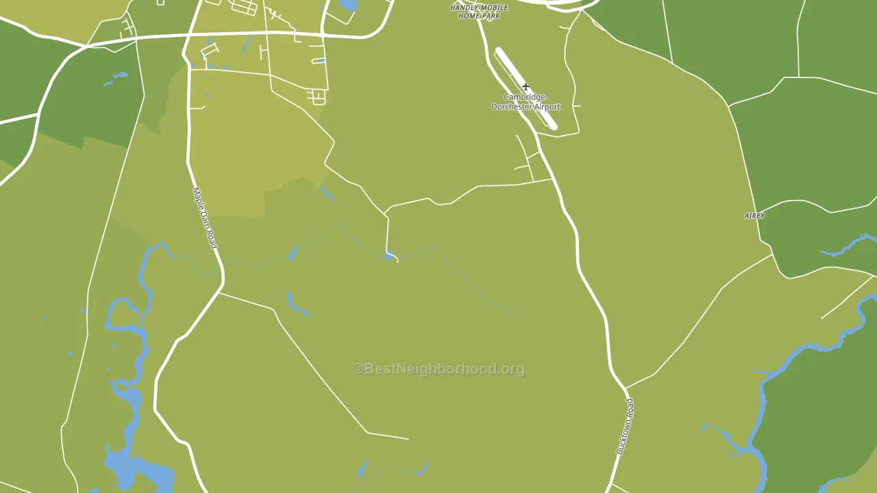Jacktown, MD block-group voter-turnout map