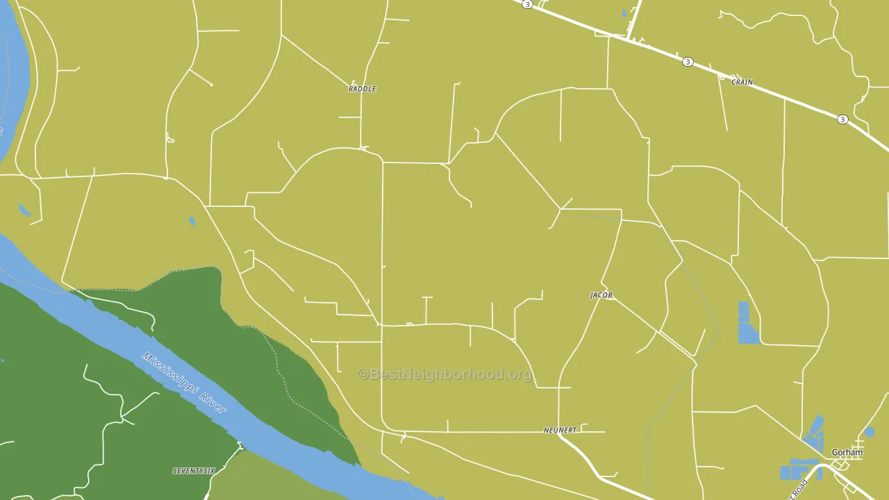 Jacob, IL block-group voter-turnout map