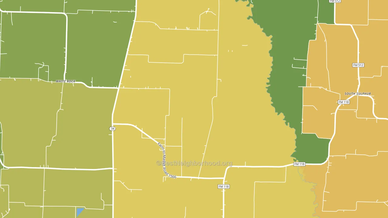 Jacobia, TX block-group voter-turnout map
