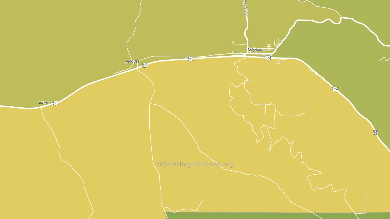 Jacques, ID block-group voter-turnout map