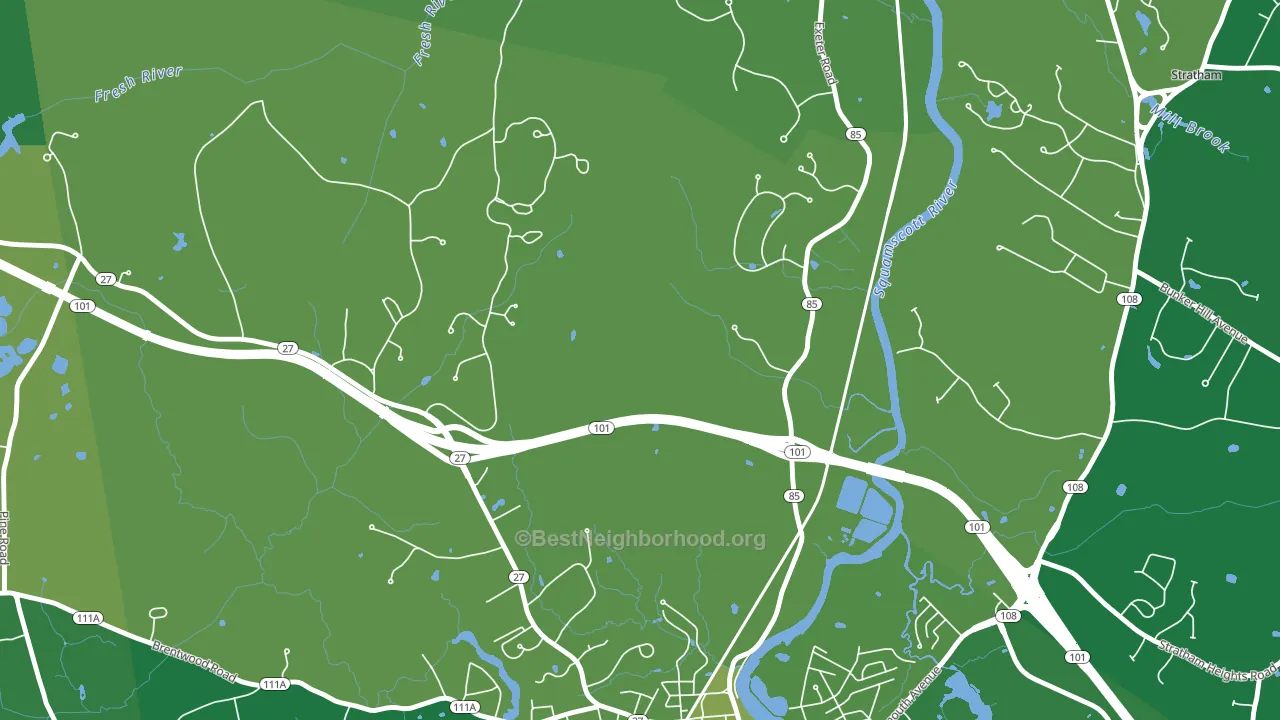Jady Hill, NH block-group voter-turnout map