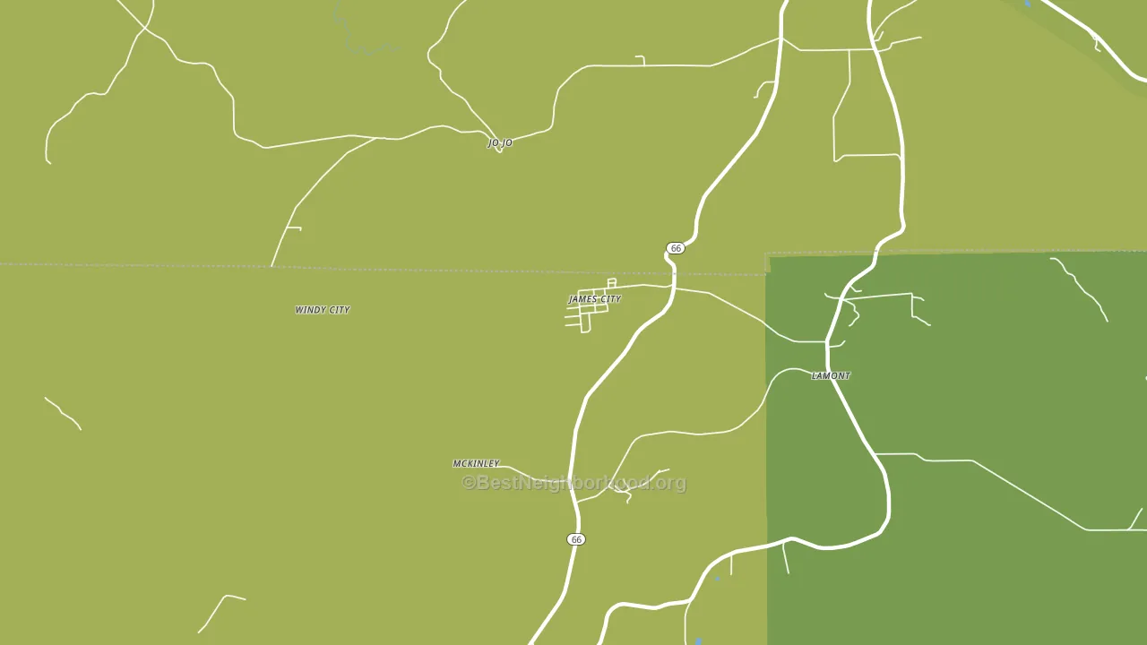 James City, PA block-group voter-turnout map