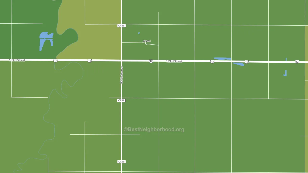 James, SD block-group voter-turnout map