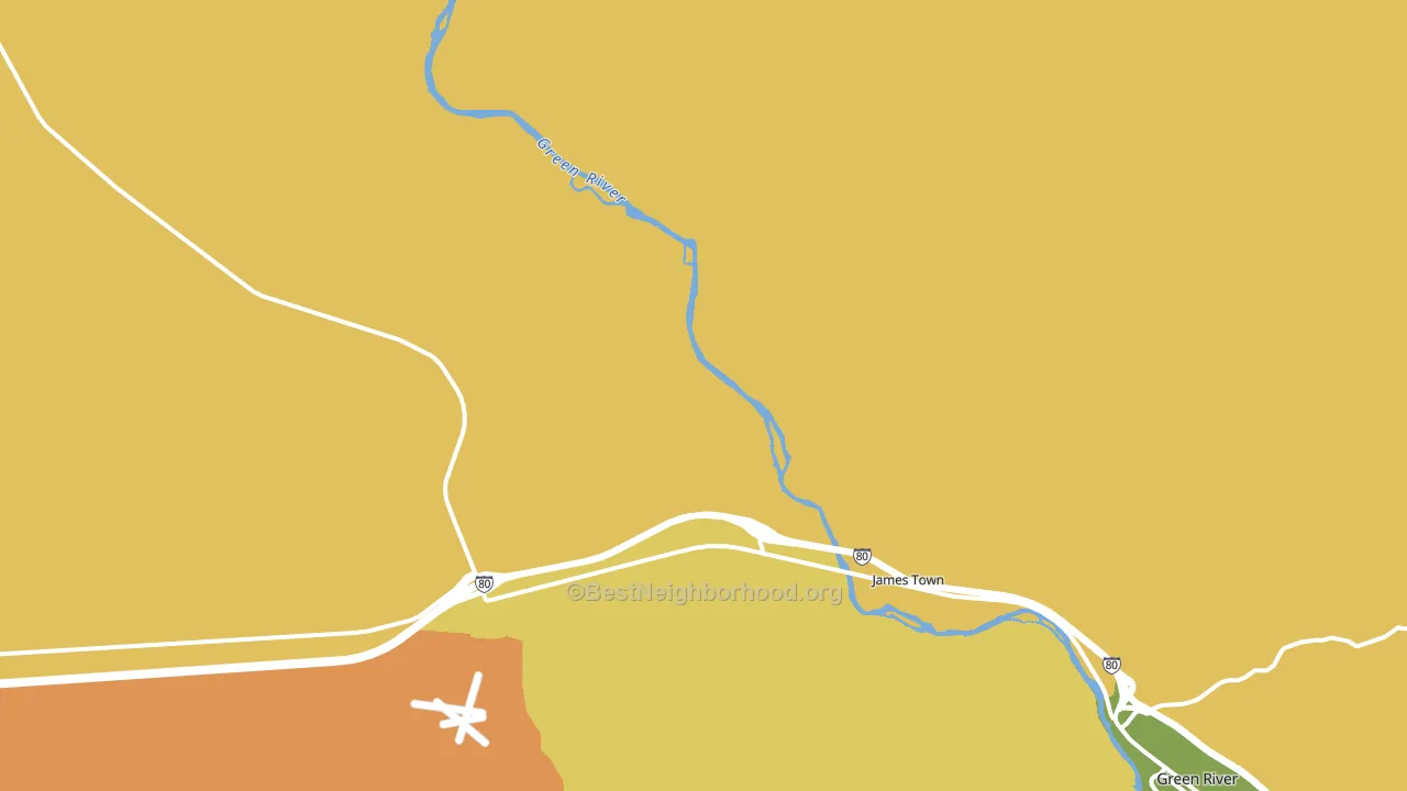 James Town, WY block-group voter-turnout map
