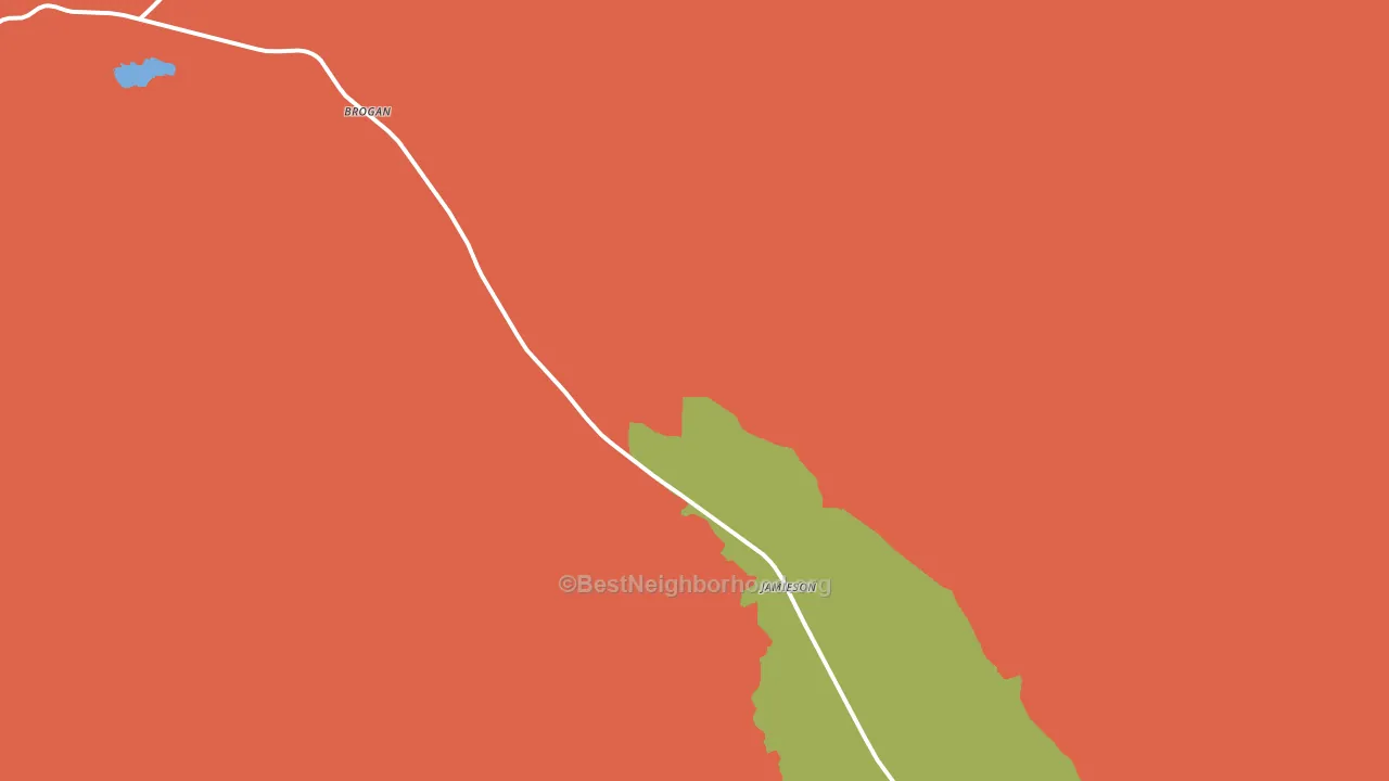 Jamieson, OR block-group voter-turnout map