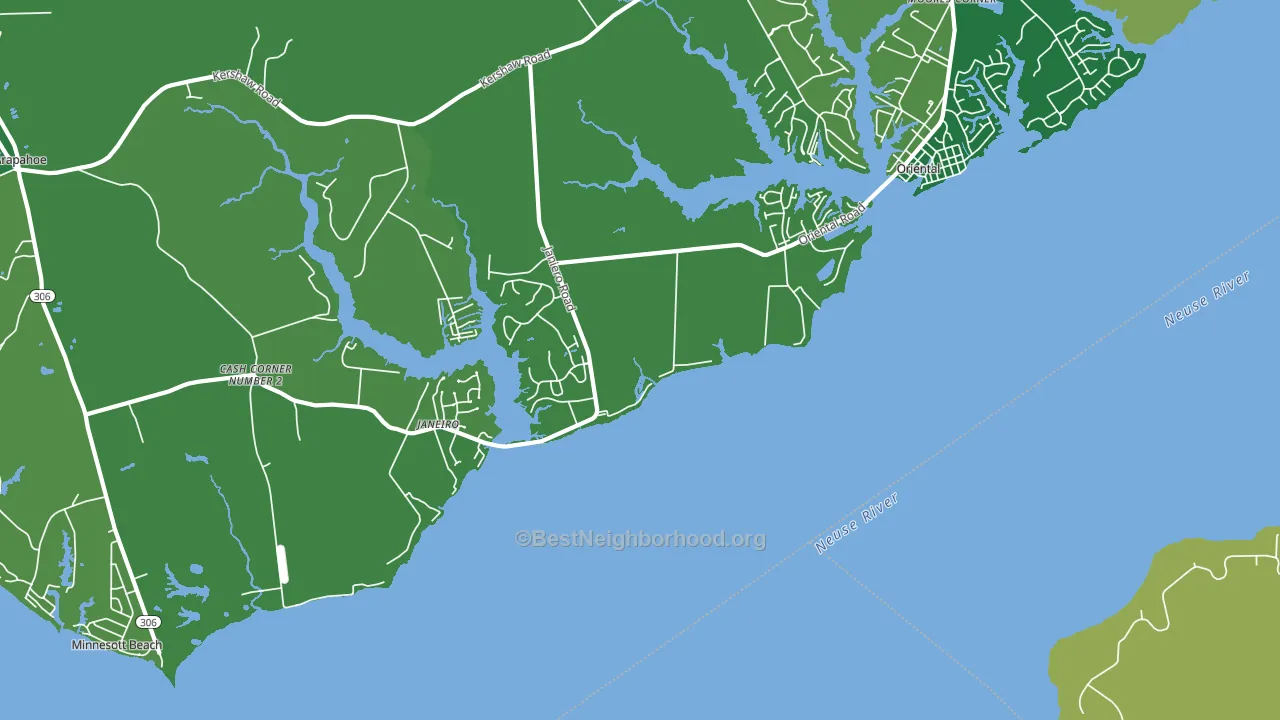 Janeiro, NC block-group voter-turnout map