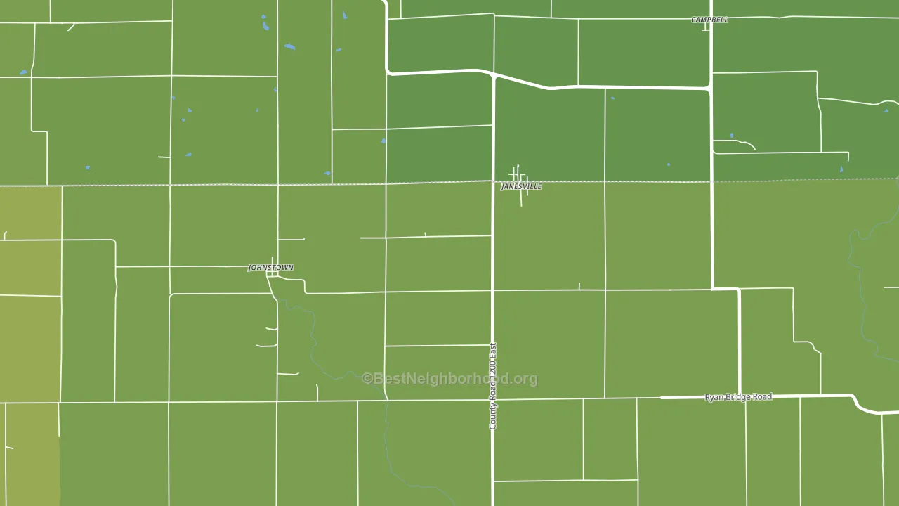 Janesville, IL block-group voter-turnout map