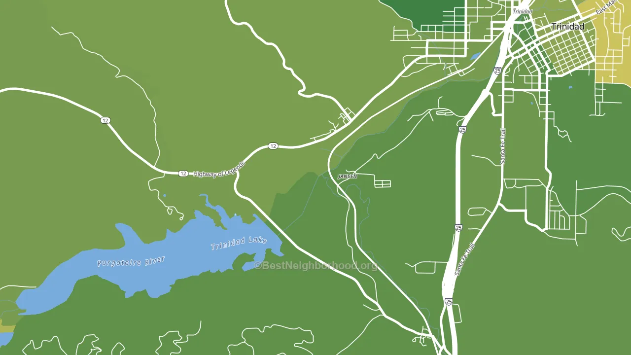 Jansen, CO block-group voter-turnout map