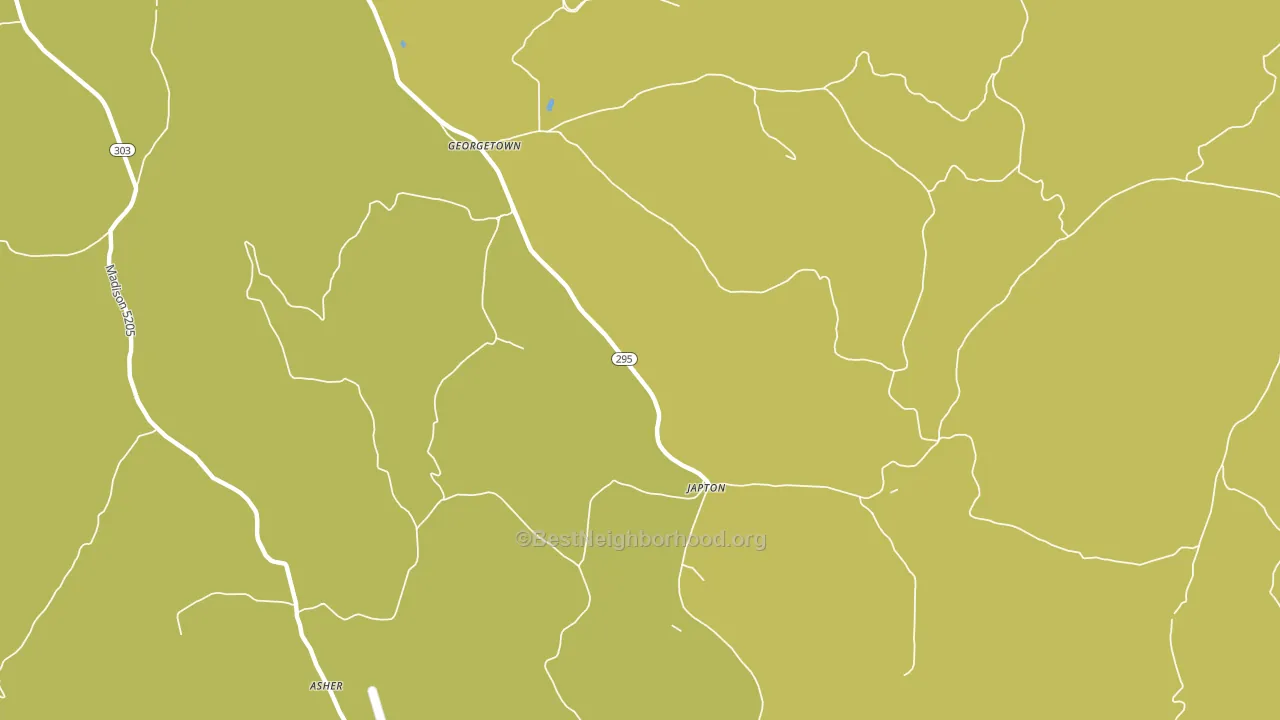 Japton, AR block-group voter-turnout map